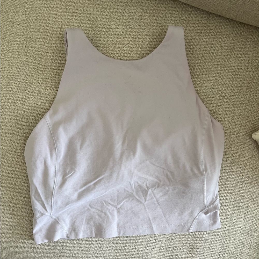 Lavender dew high neck align tank